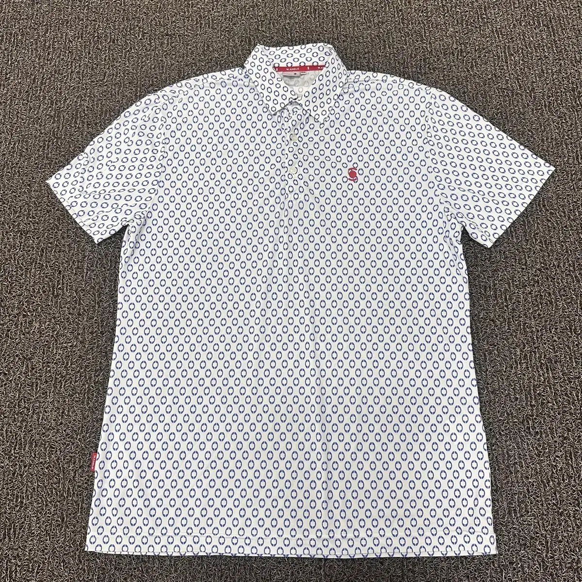W.Angle Polo Shirt Mens Large 105 White Long Sleeve Korea