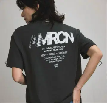 새상품 Americana 아메리카나 라피 마루도 프린트 티셔츠