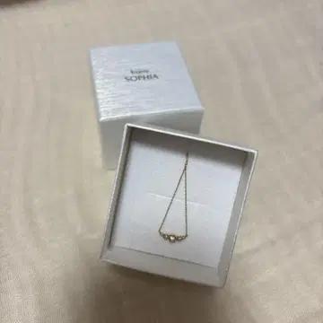 bijou SOPHIA K10WG 다이아몬드 목걸이