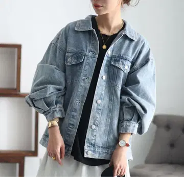 데님 자켓 4L 사이즈 미사용 새상품