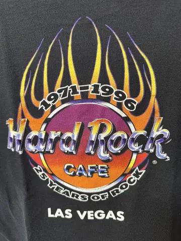 Hard Rock Cafe 25주년 티셔츠 XL 블랙 텐더 로인