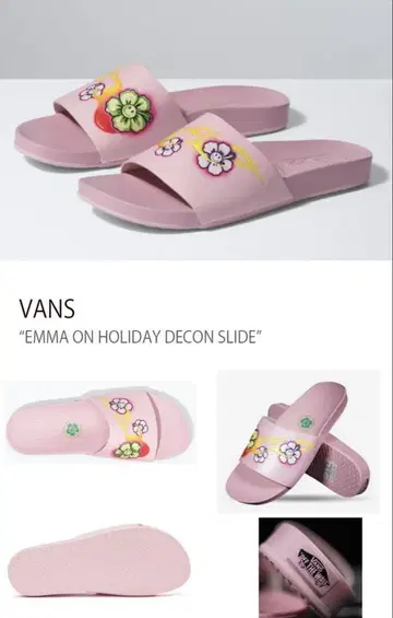 VANS 반스 샌들 에마온 홀리데이 데코 슬라이드