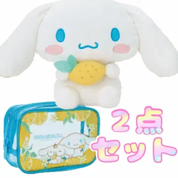 산리오 복권 시나모롤 봉제 인형 파우치 블루