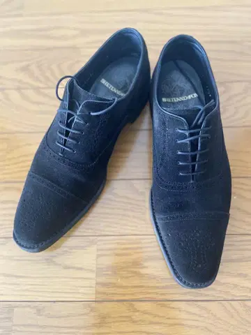 SHETLAND FOX 블랙 스웨이드 110F 사이즈 7