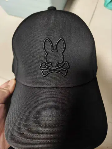 Psycho Bunny 남성용 야구 모자 블랙