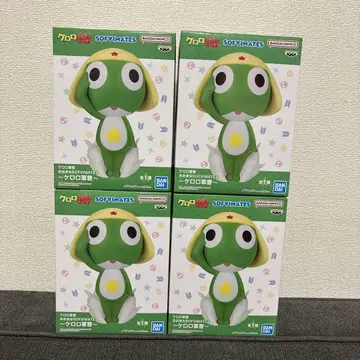 개구리 중사 케로로 큰 SOFVIMATES 피규어 4개 세트