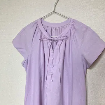매킨토시 철학 린넨 프론트 리본 원피스 36 S