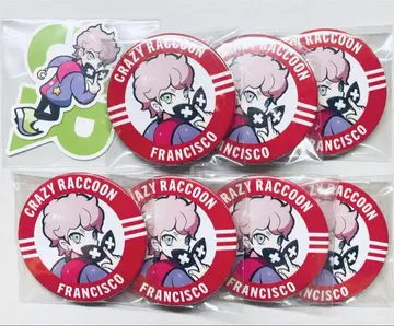 CRAZY RACCOON FRANCSICO 배지 씰
