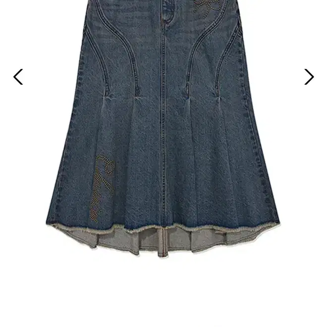 KIRSH | 키르시 KIRSH Cherry pleated denim skirt light bloo