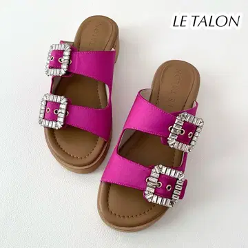 LE TALON 루타론 비쥬 버클 W 벨트 샌들