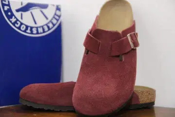 BIRKENSTOCK BOSTON 가죽 샌들 41 내로우 핏
