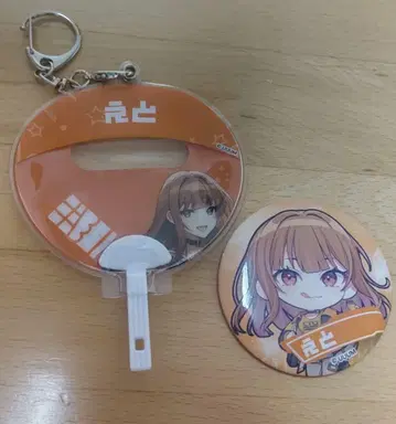 카라피치 도쿄 타워 에토산 캔뱃지 부채 캔뱃지 케이스 세트
