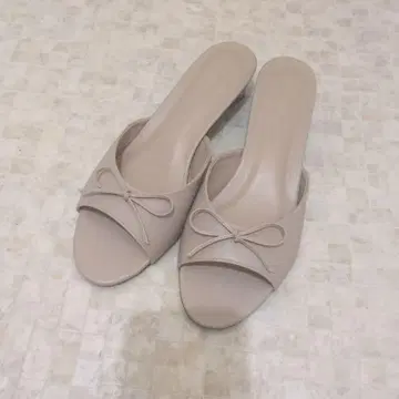 SLOBE 리본 뮬 샌들 핑크