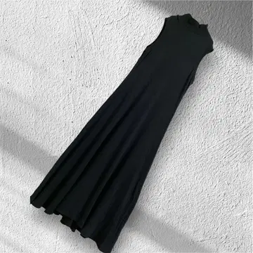 빅 사이즈! 랄프 로렌 썸머 맥시 길이 원피스 A 라인 블랙 X L