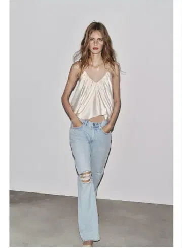 자라 JEANS ZW COLLECTION 스트레이트 미드 라이즈