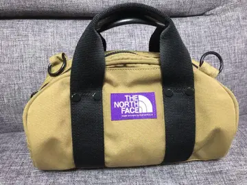 THE NORTH FACE 퍼플 라벨 드럼 백 베이지