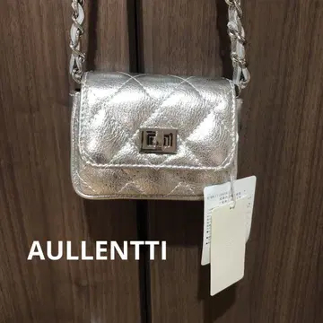 AULLENTTI 오렌티 실버 퀼팅 미니백