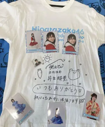 히나타자카46 니부 아카리 친필 사인 티셔츠