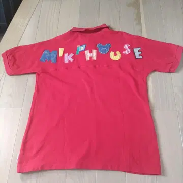 새상품급! MIKIHOUSE 빨간색 반팔 피케 셔츠 M