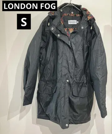 LONDON FOG [S] 블랙 롱 코트 블랙 코트
