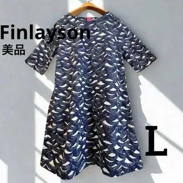 Finlayson 펠리시모 원피스 텍스타일을 즐기는 파도 L