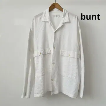 새상품급! bunt 오픈 카라 셔츠 WHT XL