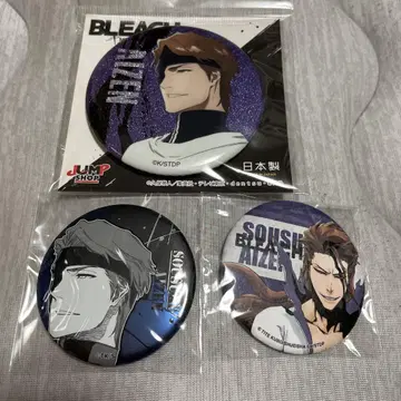 BLEACH 네이비 나염 소우스케 캔뱃지