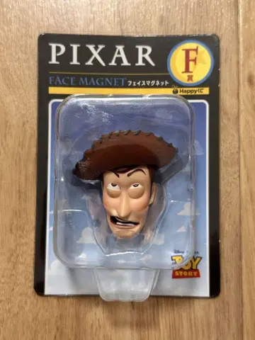 PIXAR 픽사 happy 복권 F상 페이스 마그넷 우디 변한 얼굴