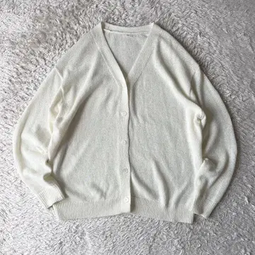 이에나 컨디션 최상 24ss 테이프 얀 2WAY 카슈쿨 가디건 F 화이트