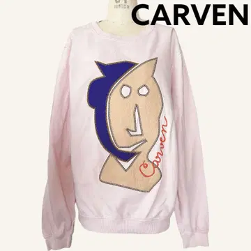 carven 칼벤 피카소 맨투맨 트레이닝복 핑크