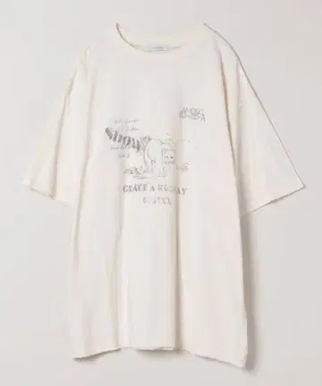 스텐실 빈티지 TEE 화이트(05) FREE