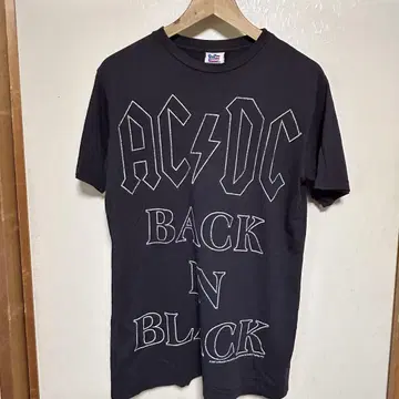 USA제 AC/DC BACK IN BLACK 반팔 티셔츠 블랙 S