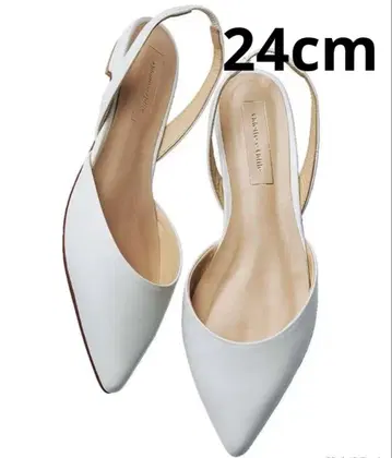 새상품급 오데트 오딜 화이트 스틸레토 샌들 24cm
