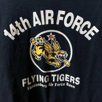 구제 의류 티셔츠 아메카지 USAF 플라잉 타이거즈