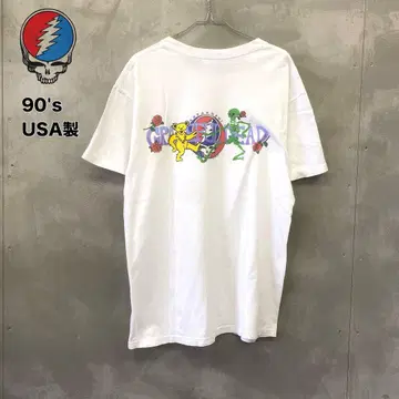 90's USA제 greatful dead 데드 베어 티셔츠 밴딩 티셔츠