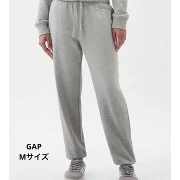GAP 로고 조거 팬츠 M 라이트 그레이