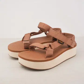 새상품급 Teva 통굽 샌들 FLATFORM Universal 23cm