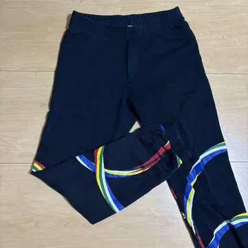 MARCELO BURLON 컬러풀 라인 맨투맨 팬츠 XS