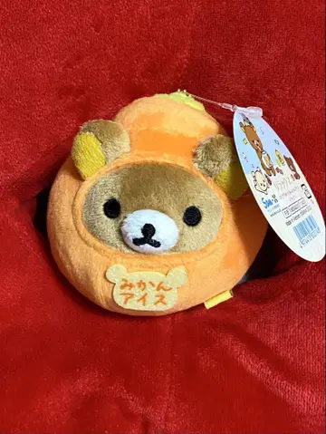 리락쿠마 매달린 봉제 인형 귤 아이스
