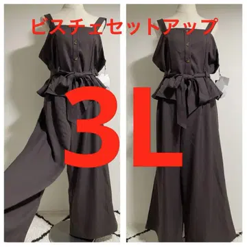 빅 사이즈 3L 뷔스티에 셋업