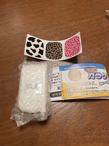 추억의 피처폰 마스코트 가챠가챠 화이트