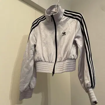 아디다스 오리지널스 크롭 자켓 XS 라이트 그레이
