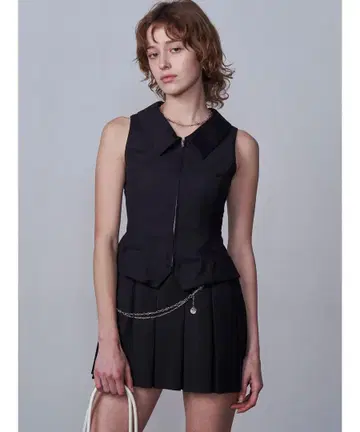 EMODA 레이어드 베스트 체인 원피스