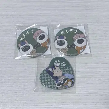 닌자 타마 난자 타치바나 센조 하트 캔 배지 C상 캔뱃지 3개 세트