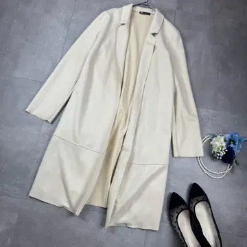 ZARA 자라 페이크 스웨이드 체스터 코트 롱 코트