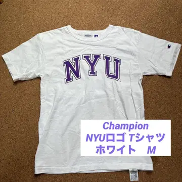Champion NYU 로고 티셔츠 화이트 M 새상품급