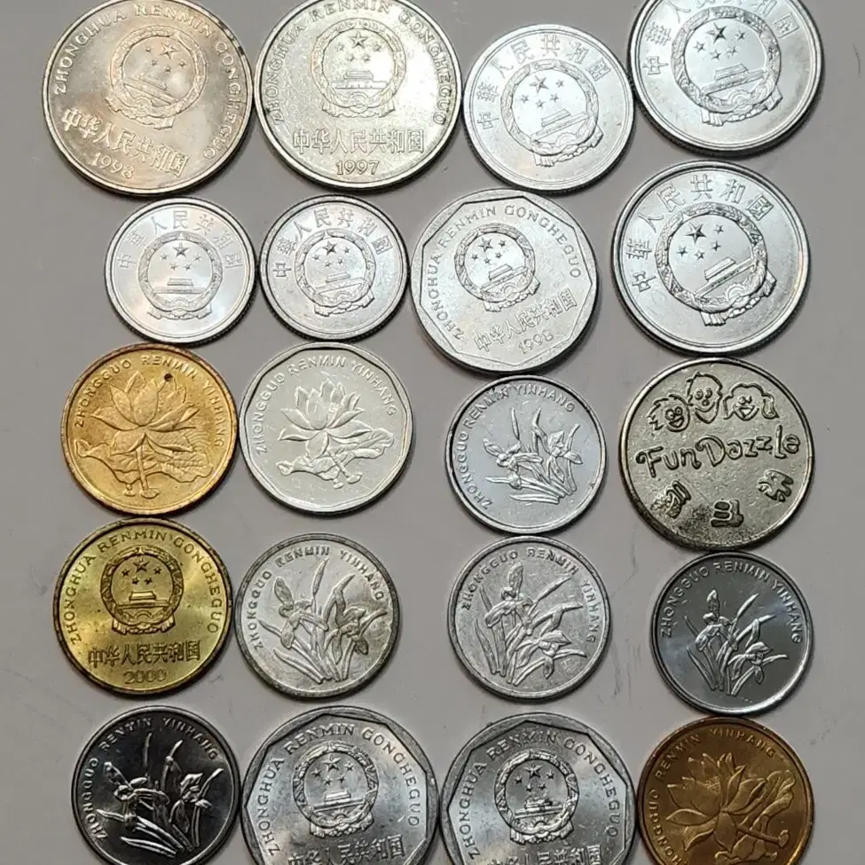 Foreign coins, Chinese Communist Party coins, etc., 20