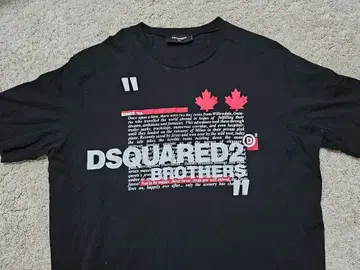 디스퀘어드 Dsquared2 로고 프린트 티셔츠 블랙