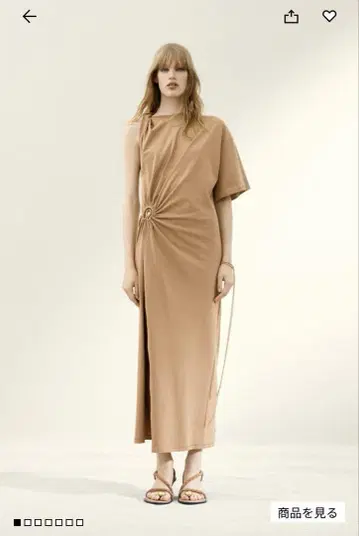 h&m studio 이번 시즌 비대칭 티셔츠 원피스
