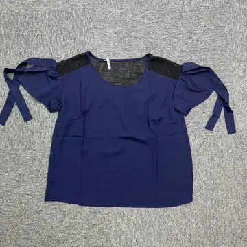 Broderie&Co 나노 유니버스 소매 리본 블라우스